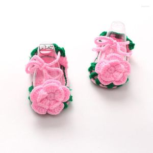 First Walkers 2022 Leuke Crib Crochet Crochet Casual Baby Girls Handgemaakte gebreide Sock Flower Infant Shoes Style Simple Toddler Socks
