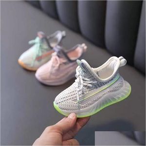 First Walkers 2023 Aogt Spring Baby Chaussures Bank-Toddler Soft confortable Knitting Breathable 0-3 Year Child Sneakers Drop Livrot Ki Dhpji