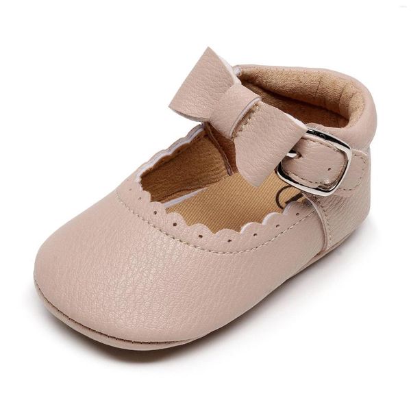 First Walkers 2023, zapatos de princesa para niñas pequeñas, suela de TPR suave, zapatos planos informales de cuero para niñas pequeñas, Mary Janes