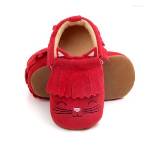 Premiers marcheurs 4 couleurs mignon imprimé animal anti-dérapant en cuir PU berceau filles garçons baskets bébé chaussures 0-18 M