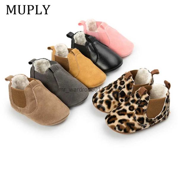 Primeros caminantes Otoño Bebé Niño Leopardo PU Zapatos de cuero Bebé recién nacido Primera caminante Zapatillas Zapatos Niño Zapatos casuales clásicos Q231006