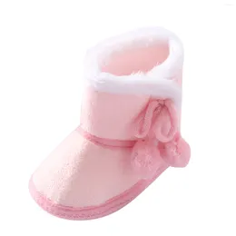 Premiers marcheurs automne printemps bébé chaussures chaud né bottes garçons doux infantile enfant en bas âge neige chaussons filles réchauffement