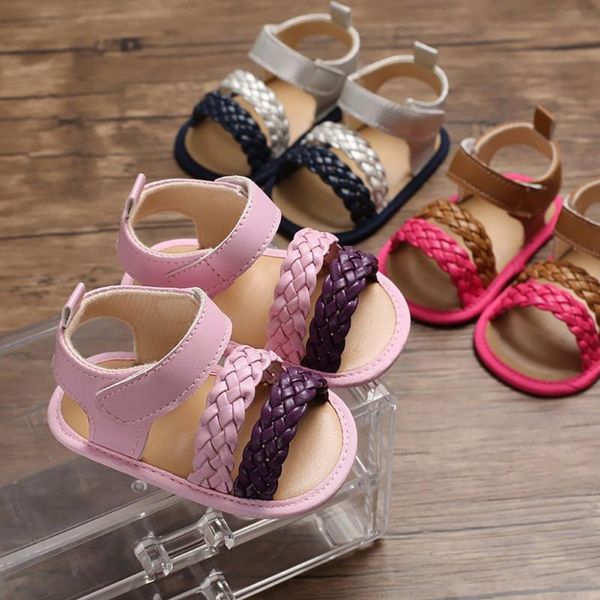 Premiers marcheurs B-193 décontracté 0-1 ans en cuir PU bébé filles princesse chaussures printemps mode enfants mignon anti-dérapant