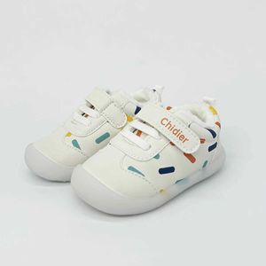 First Walkers Baby jongens en meisjes kleurrijke polka stip gewatteerde sneakers rubber zool niet-slip anti-bump teen baby peuter schoenen Q240525