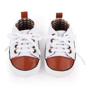 First Walkers Baby Canvas Classic Sports Sneakers Born Boys Girls Print Star Shoes Infant Poddler Antislip 230322