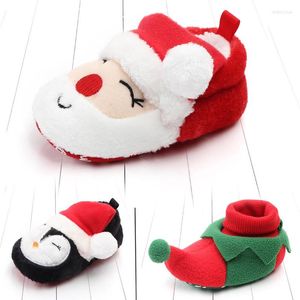 First Walkers Baby Christmas Walker Shoes Winter Warm Soft Sole Santa Tree Cartoonschoen voor jongensmeisjes Geboren baby