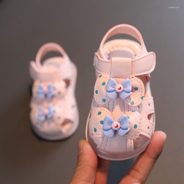 Primeros pasos, sandalias para niñas, zapatos de princesa para niños de fondo suave, 1-2-3 años de edad, niños pequeños de verano, transpirables y antideslizantes