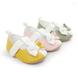 First Walkers Baby Girl Shoes Bowknot Toddler Girls Casual Stoddler Soft Soled Princess Walking 0-18m