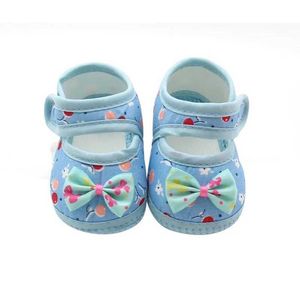 First Walkers Baby Girl Shoes Floral Bow First Walkers Soft Sole Crib Pasgeboren peuter schoen baby babymeisjes schoenen 0-18 maand Q240525