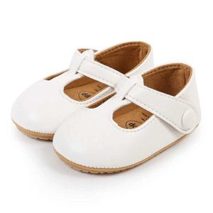 First Walkers Baby Girls First Walker Shoes Princess Newborn trouwjurk Wieg schoenen Peuter Walking Flat Soft Sole Pu Leer Casual schoenen Q240525