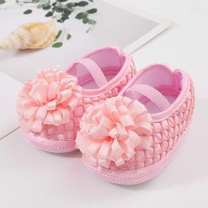 First Walkers Baby Girls Princess Shoes en Headband Ribbon Flower Mary Jane Flats Dress Walking for Born Infant Toddler