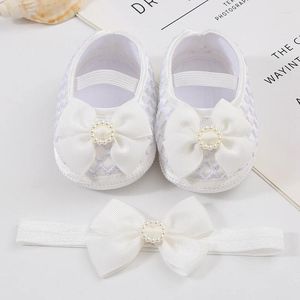 First Walkers Baby Girls Shoes Mary Jane Flats Anti-Slip Soft Rubber Sole Sole Toddler Princess Dress