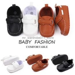 Chaussures en cuir pour bébé pour garçon nouveau-né bébé chaussures décontractées semelle souple antidérapante bébé garçon chaussures enfant en bas âge bébé marcheur chaussures Q231006