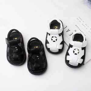 Eerste wandelaars baby sandalen zomer pentagram kinderschoenen schoenen peuter schoenen zachte zool non slip heren dames schoenen pasgeboren ventilatie flats y240423