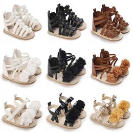 Eerste wandelaars Babyschoenen Baby Childrens Summer Sandals Soft Rubber Soles Non Slip H240504