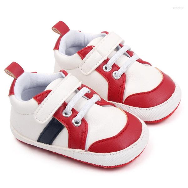 Primeros caminantes zapatos de bebé niños nacidos niño pequeño casual cómodo suela de algodón antideslizante cuero de PU mocasines de cuna