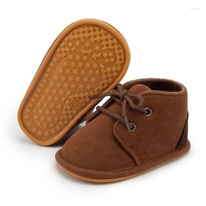 First Walkers Baby Shoes Boys Classical Cotton Non-Slip Soft-Sole Rubber Sole Sole Toddler Girl Boots Infant Crib 3-Color