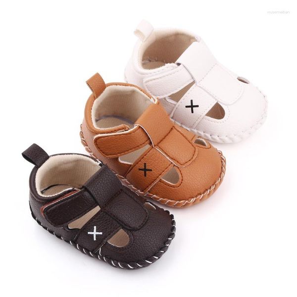 Premiers marcheurs bébé chaussures garçons filles fond souple antidérapant couleur unie décontracté extérieur plage bébé 0-18M Borns berceau