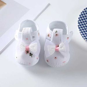 Eerste wandelaars babyschoenen schattige boog eerste wandelaar zachte zool baby bed baby schoenen baby schoenen d240525