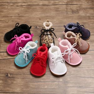 Primeros caminantes zapatos de bebé para niños pequeños niños nacidos niña antideslizante invierno bebés botines niños