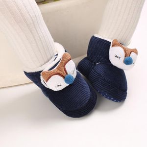 Chaussures de premiers pas pour bébé, bottes de neige, fond chaud et souple, accessoires pour tout-petits, bas antidérapants