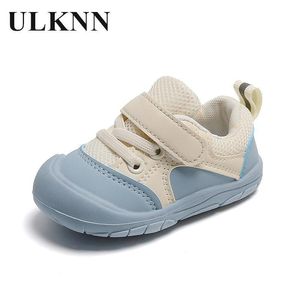 Eerste Walkers Baby Single Shoes 0-3 jaar oude jongen en meisjespeuterschoenen Kinderlip Anti-Kick Single Shoes White Shoe Blue Casual 230227