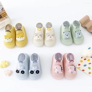 Babyschoenen Baby Sok Schoenen Voor Lente 0-3Y Zacht Rubber Baby Jongen Meisje Vloer Schattige Dieren Katoenen Sokken