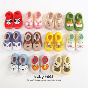 First Walkers Baby Socks Shoes Boy Girl Fashion Toddler Shoes Antislip Soft Rubber Animal Style Aankomst 221107