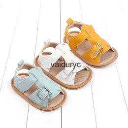 Sandales d'été pour bébés de 0 à 1 ans, chaussures décontractées antidérapantes en PU souple, pour l'extérieur, H24229