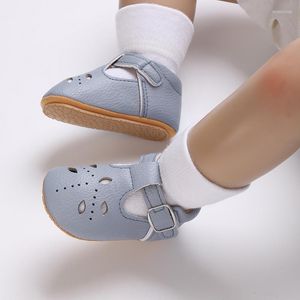 Premiers marcheurs bébé doux chaussures infantile enfant en bas âge antidérapant en caoutchouc semelle souple plat PU marcheur 0-18 mois né princesse