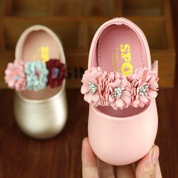 First Walkers Baby Toddler Shoes Primavera y otoño 0-6-12 meses Baby Princess Leather Shoes Toddler Girl Shoes 230614