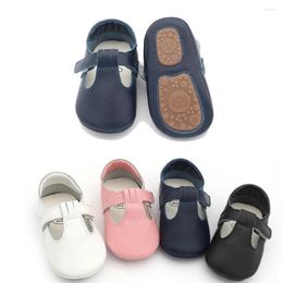 First Walkers Baby Walking Shoes Boys Girls Anti-Slip Soft Flat Crib Pu Leather Sneakers T-Bar baby Slippers Lichtgewicht laarzen