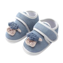 Premiers marcheurs Baywell born Baby Boys Girls Crib Sneakers Soft Antislip Sole Toddler Casual Shoes Cozy Fluffy Cartoon Walker 018M 221124