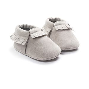 Eerste Walkers Baywell Pu suede leer geboren baby mocassins schoenen zachte Soled Nonslip Crib Walker 221107