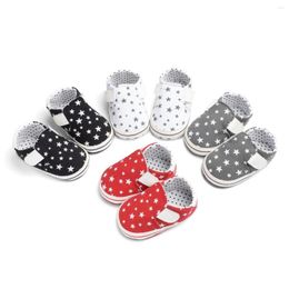 First Walkers Born Baby Boys Girls Girls Chaussures Pr￩-walker Soft Sof Sole Star Spring / Automne Toimn Tolew Sneakers Bebes Trainers Casual