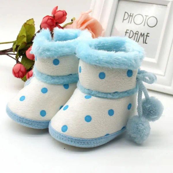 First Walkers Born Baby Boys Birs Botas de invierno Botas suaves para niños pequeños Moccasin Cotton Cáldico Calzado no deslizante Calzado de interior