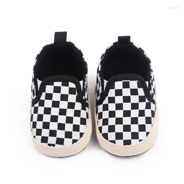 First Walkers Born Baby Crib Shoes For Boy Soft Sole Casual Canvas Infant Toddler