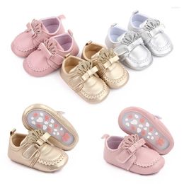 First Walkers Born Baby Girl Shoes Toddler Cute Crown Comfort Suave antideslizante