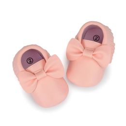 First Walkers born Baby Girls Shoes Crib Butterflyknot Princess Soft Sole baby Toddler 018M 221125