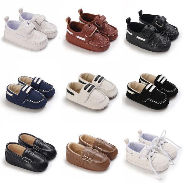 Premiers marcheurs nés bébé Prewalker filles garçons chaussures décontractées en cuir antidérapant SoftSole infantile enfant en bas âge premiers marcheurs 018M baptême 230825