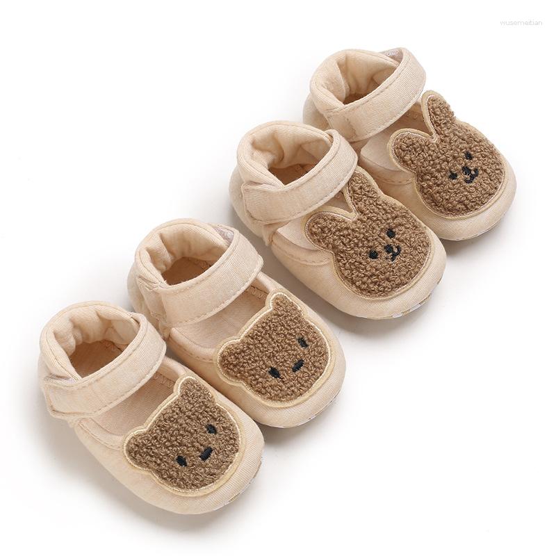 First Walkers Born Babyschuhe Junge Mädchen Herbst Winter Baumwolle Warme Weiche Sohle Prewalker 0-18 Monate Kleinkind