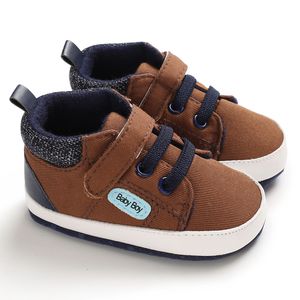 First Walkers Born Baby Shoes Brown Taric Multicolor Boys and Girls Casual Snem Soft Sof Sol Slip Toddler 230823