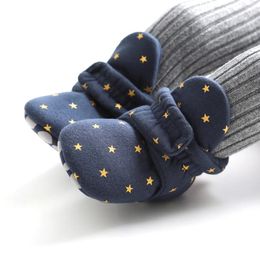 Premiers marcheurs né bébé chaussettes chaussures garçon fille enfant en bas âge chaussons coton doux antidérapant chaud berceau pour bébé 231026