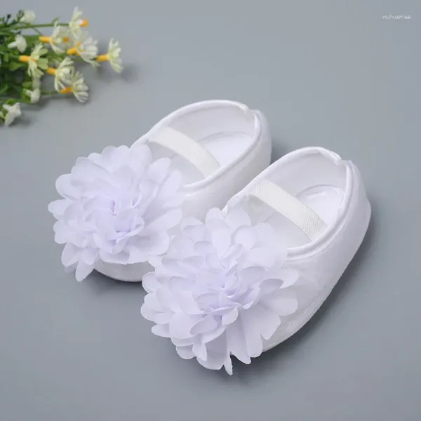 Premiers promeneurs nés filles chaussures bébé chaussures pour tout-petit sweet flowe princess infant soft semelle anti-glip prédalker