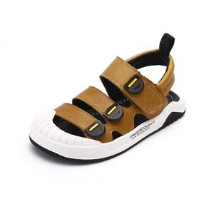 First Walkers Boys lederen sandalen ontwerper sandaal voor kinderschoenen Antislip kinderen sandalen mode zwart bruin wit schoeisel 230424