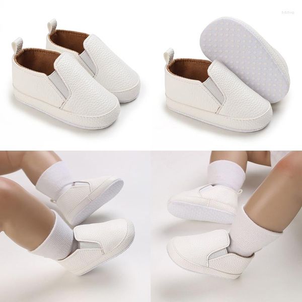 Premiers marcheurs marque né bébé garçon chaussures semelle souple berceau infantile bottes anti-dérapant Sneaker solide pour 1 an 0-18 mois