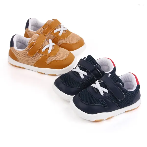 Chaussures de premiers pas décontractées pour bébés garçons, baskets en maille respirante à semelle souple, marche pour tout-petits, quatre saisons