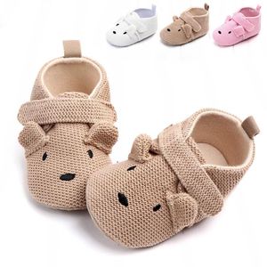 First Walkers Children Anti-slip Shoes Born Baby Boys 0-1 Years Old Knitted Breathable Soft Sole Girls Cartoon Indoor Casual