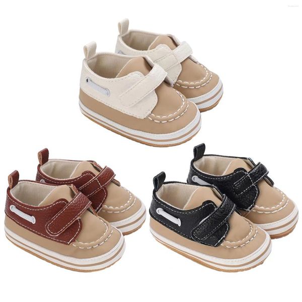 Primeros caminantes CitgeeAutumn Infant Baby Boys Girls Zapatillas de deporte Zapatos planos antideslizantes de cuero PU Suela suave Prewalker Walker