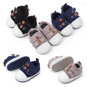 First Walkers schattige cartoon geboren babymeisjes jongens zachte zool schoen anti slip canvas sneaker trainers prewalker 0-18m